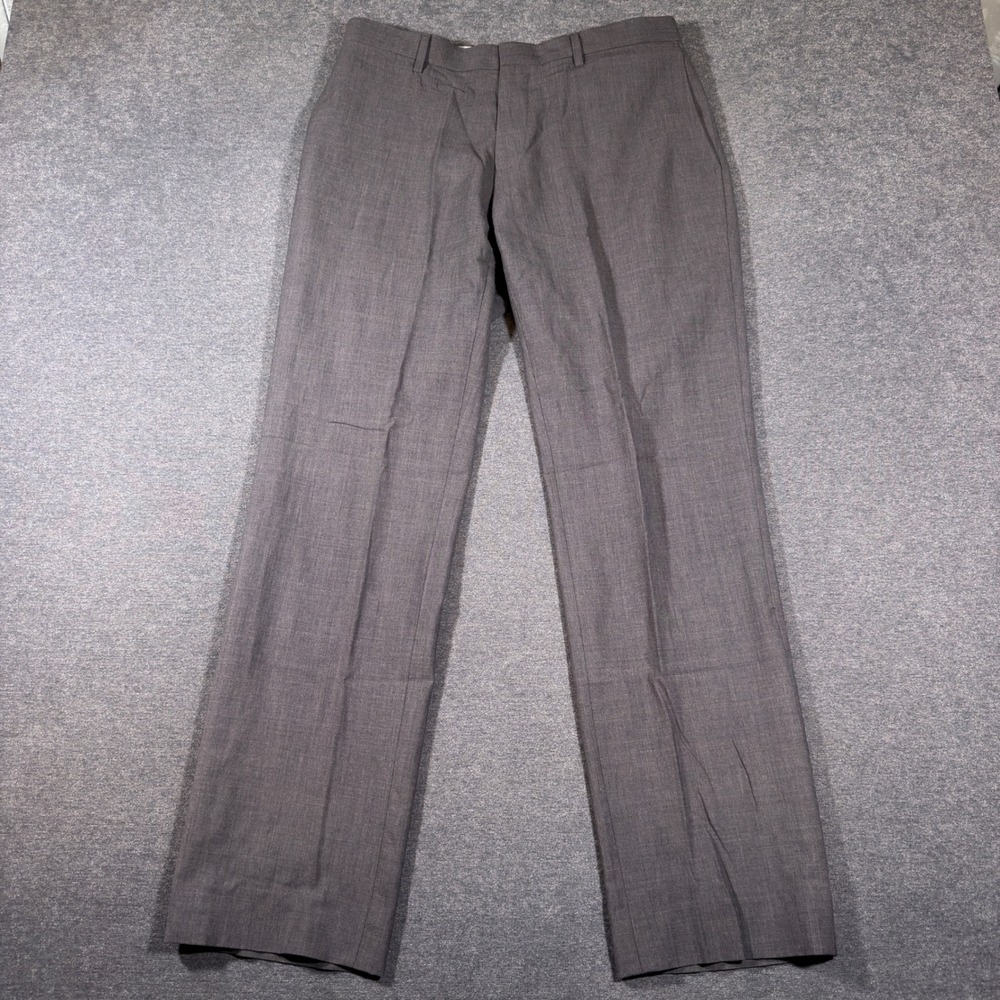 Banana Republic Dress Pants Mens 31x32 Gray Classic Fit Wool Blend Trousers